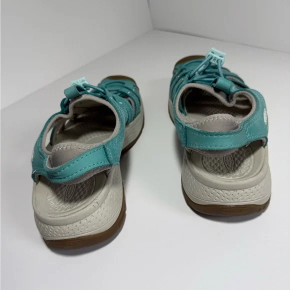 KEEN Astoria West Women’s Sz 7.5 Blue Glass Leather Hiking Shoes Waterproof - Picture 6 of 9